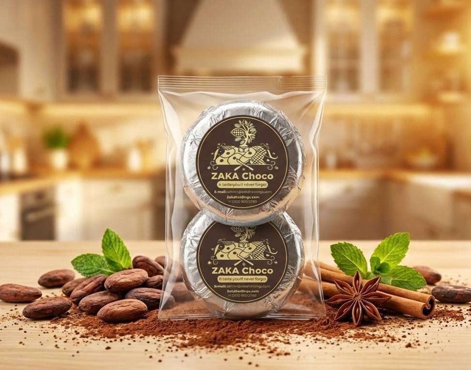Zaka Choco — Duo de Disques de Chocolat Artisanal